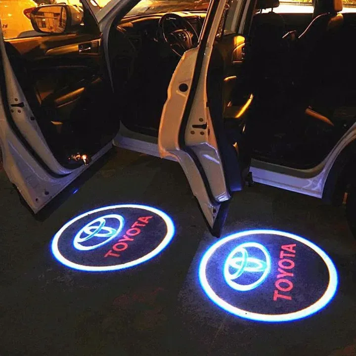 Universal Car Door Logo Light Projector ? Wireless LED Ghost Shadow Welcome Lamp for Toyota, Honda & Suzuki (Pair) - Image 3