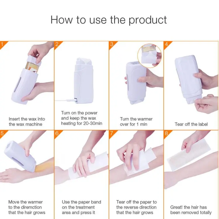 Roll-On Wax Heater Depilatory Machine ? Portable Electric Hair Removal Hot Cartridge Roller ? Buy at Sahulatkart.com - Image 4