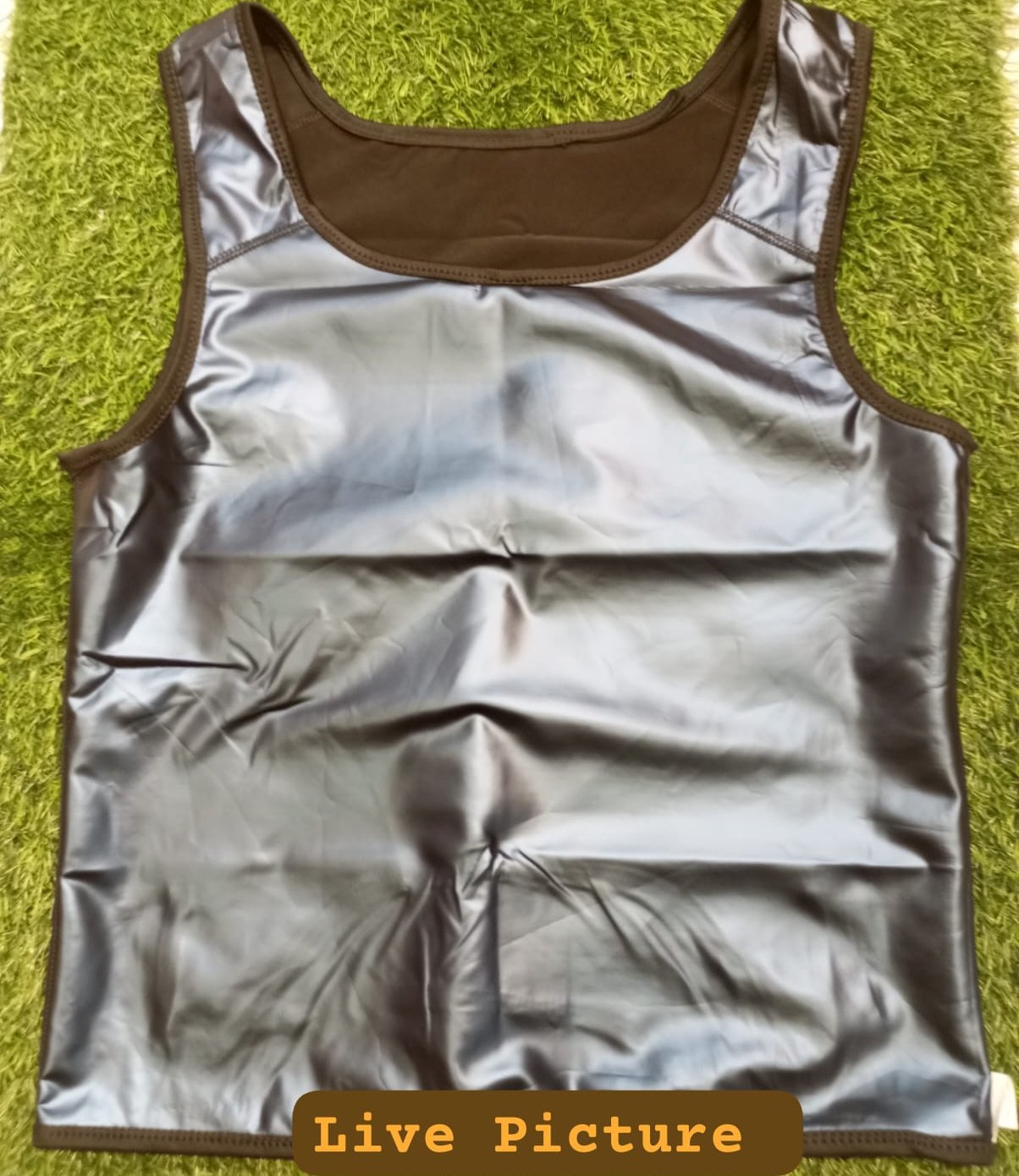 Men?s Polymer Sweat Sauna Vest ? Heat Trapping Slimming Body Shaper Tank Top (Black) ? Buy at Sahulatkart.com - Image 4