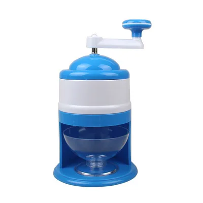Portable Manual Ice Crusher & Snow Cone Maker ? Hand Crank Slush & Gola Ganda Machine (Blue/White) ? Buy at Sahulatkart.com - Image 4