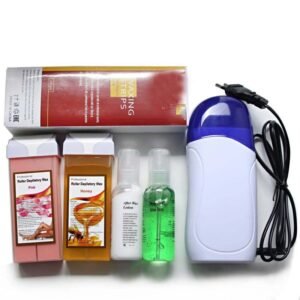 6-in-1 Roll On Depilatory Waxing Kit ? Electric Wax Heater With 2 Refills, Sprays & 100 Strips ? Complete Hair Removal Set ? Buy at Sahulatkart.com