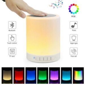 Portable Touch Lamp Bluetooth Speaker ? Smart Color Changing LED Night Light & Music Player ? Buy at Sahulatkart.com