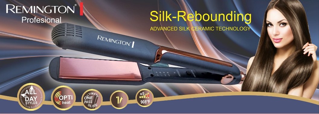 Remington Professional Silk Rebounding Hair Straightener (Type 8215) ? Advanced Silk Ceramic Flat Iron 908?F ? Buy at Sahulatkart.com