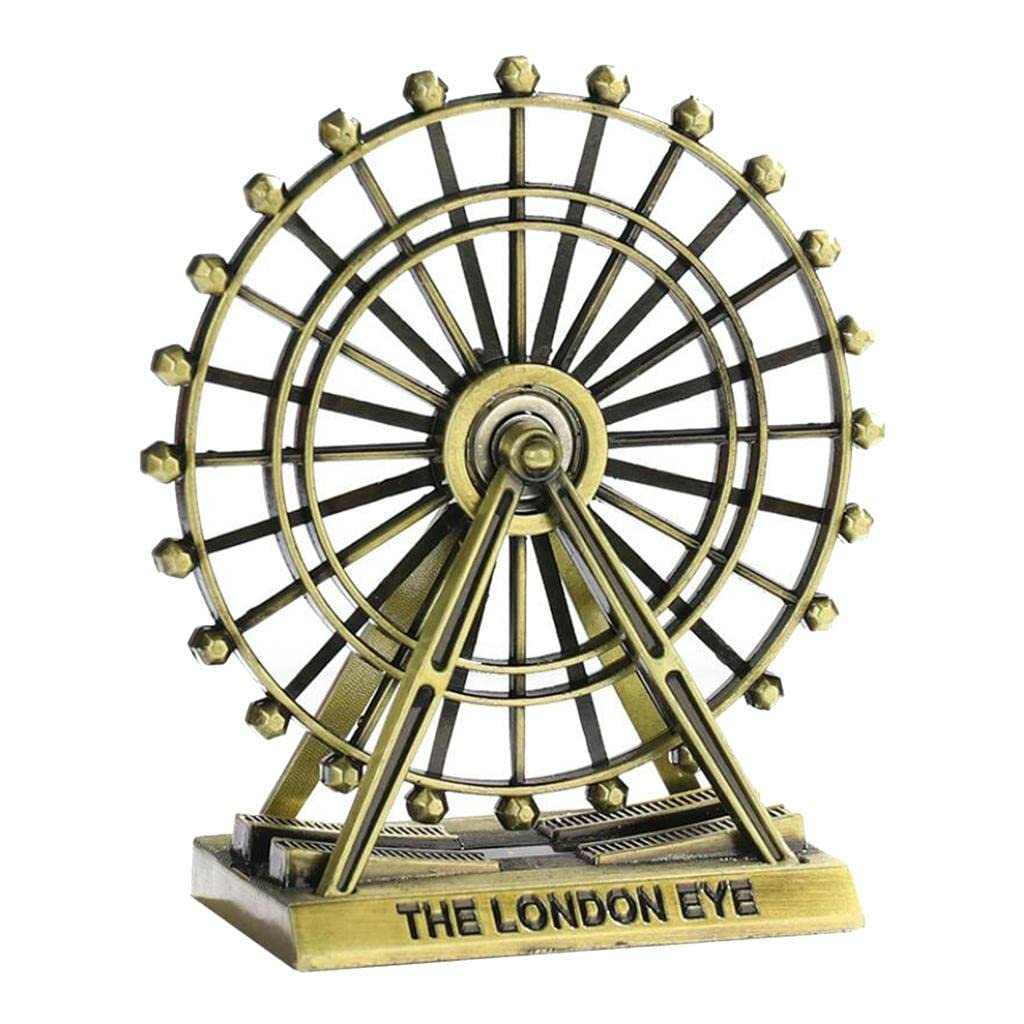 Creative Metallic London Eye Ferris Wheel Ornament ? Rotating Vintage Desk Statue & Home Decor Showpiece ? Buy at Sahulatkart.com - Image 3