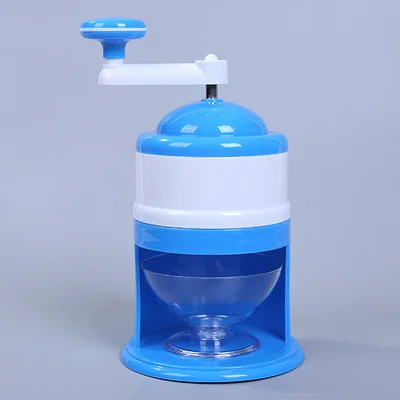 Portable Manual Ice Crusher & Snow Cone Maker ? Hand Crank Slush & Gola Ganda Machine (Blue/White) ? Buy at Sahulatkart.com - Image 3