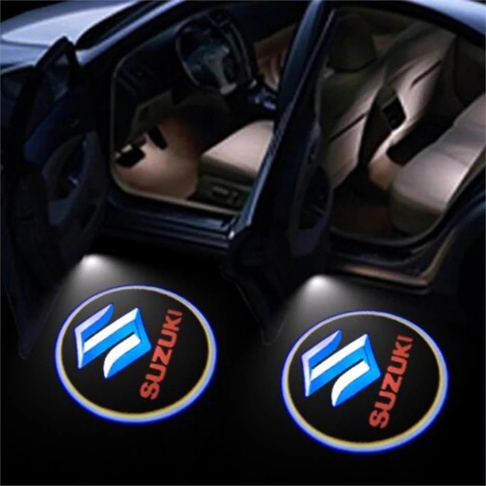 Universal Car Door Logo Light Projector ? Wireless LED Ghost Shadow Welcome Lamp for Toyota, Honda & Suzuki (Pair)