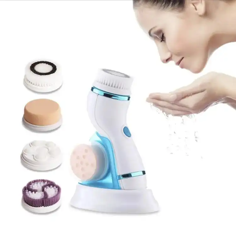 Cnaier 4-in-1 Electric Facial Cleansing Brush & Massager (AE-8286) ? USB Rechargeable Waterproof Face Scrubber ? Buy at Sahulatkart.com - Image 4