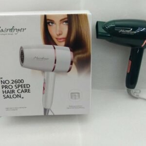 Professional High Power Hair Dryer (Model 2600) ? Hot & Cool Air Foldable Blow Dryer ? Fast Drying Styling Tool (Random Color) ? Buy at Sahulatkart.com