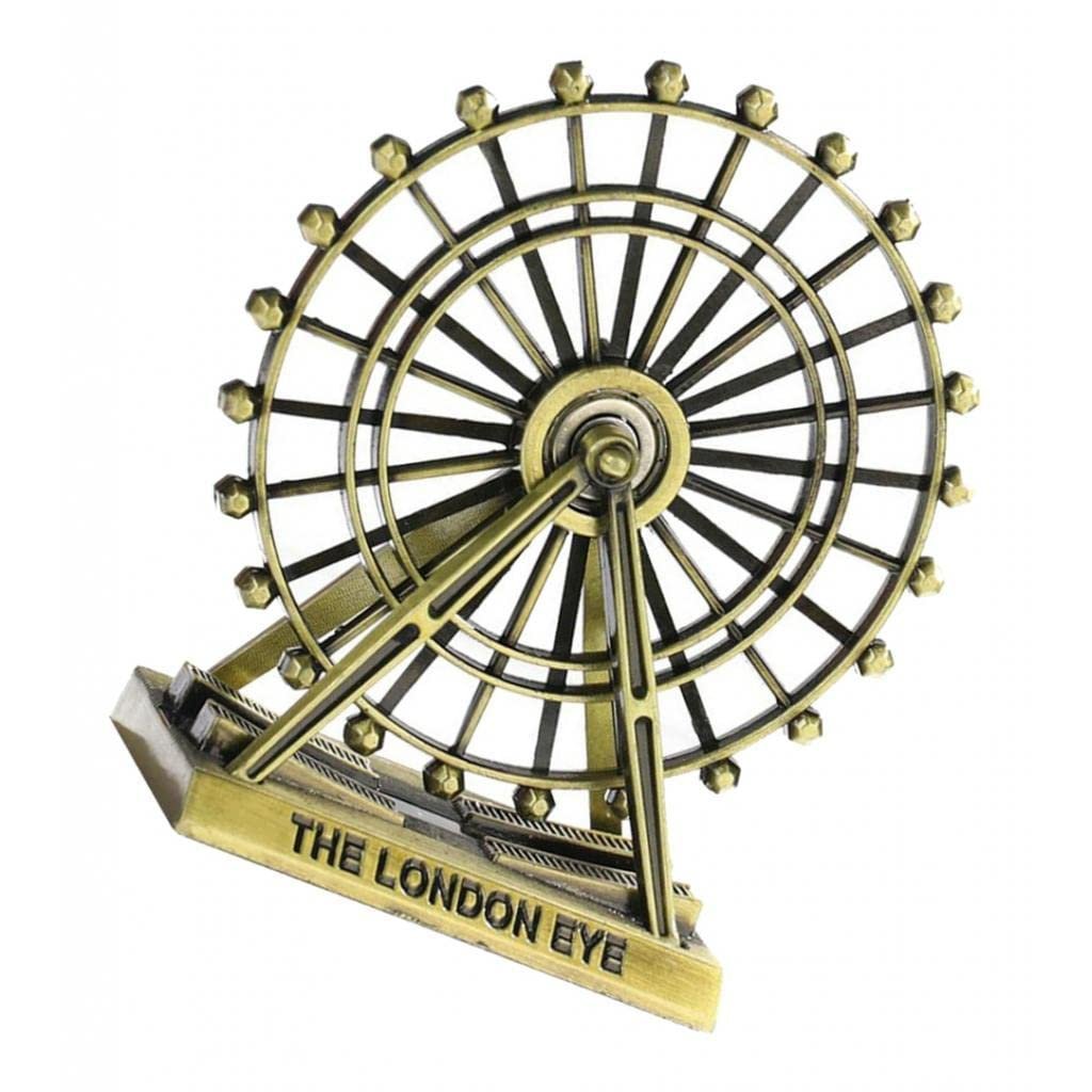 Creative Metallic London Eye Ferris Wheel Ornament ? Rotating Vintage Desk Statue & Home Decor Showpiece ? Buy at Sahulatkart.com - Image 2