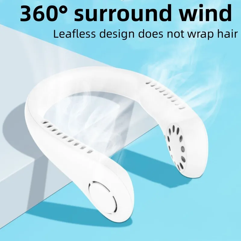X5 Leafless Hanging Neck Fan ? Rechargeable Portable Bladeless Air Cooler With Adjustable Band (Random Color) ? Buy at Sahulatkart.com - Image 4