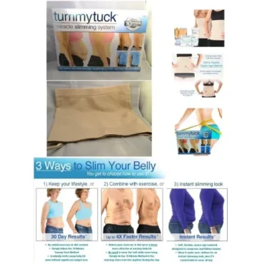 Tummy Tuck Miracle Slimming System Kit ? 10 Minute Belly Fat Reducer Belt & Cream ? Buy at Sahulatkart.com