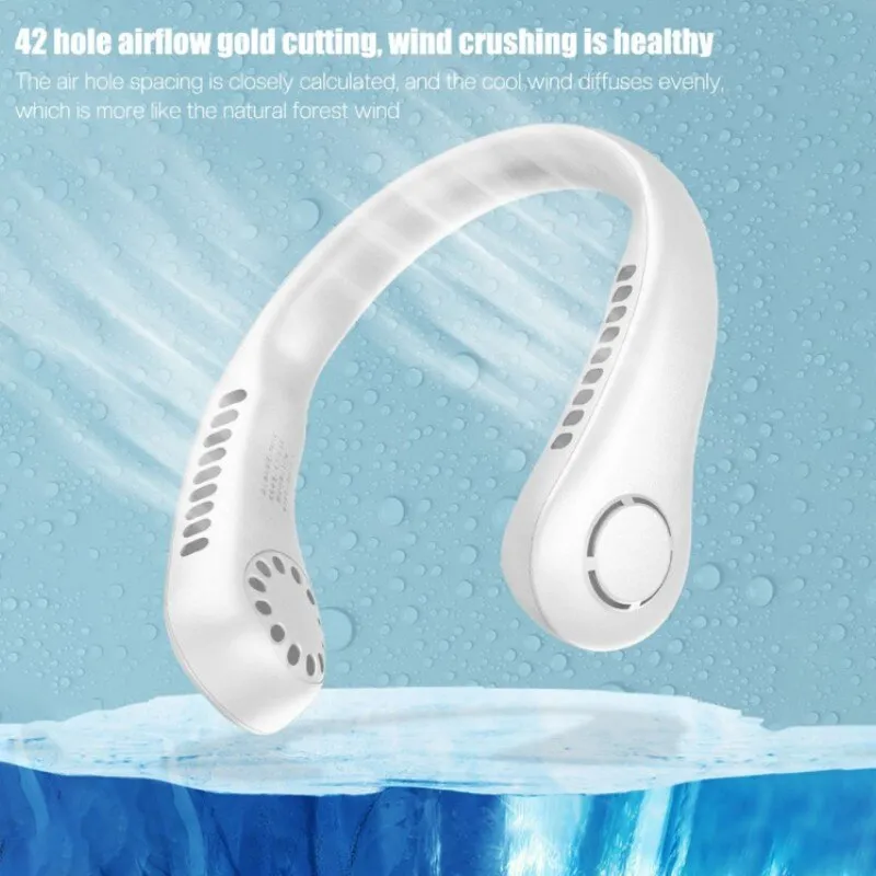 X5 Leafless Hanging Neck Fan ? Rechargeable Portable Bladeless Air Cooler With Adjustable Band (Random Color) ? Buy at Sahulatkart.com - Image 3