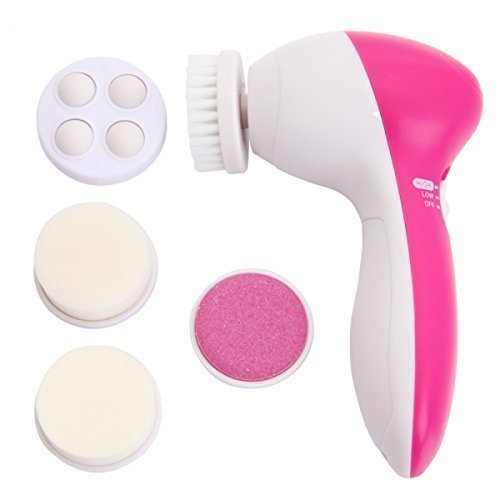 7 in 1 Electric Facial Cleanser & Massager ? Waterproof 360? Rotating Face Scrubber & Exfoliating Brush Kit ? Buy at Sahulatkart.com - Image 3