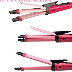 3-in-1 Professional Hair Styler ? Straightener, Curler & Crimper ? Ceramic Multi-Functional Iron ? Buy at Sahulatkart.com