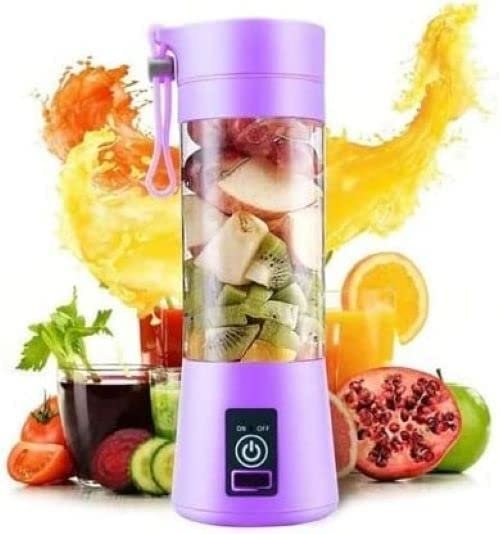 Portable 6-Blade Electric Juicer Cup ? USB Rechargeable Mini Fruit Blender & Ice Crusher (Random Color) ? Buy at Sahulatkart.com - Image 4