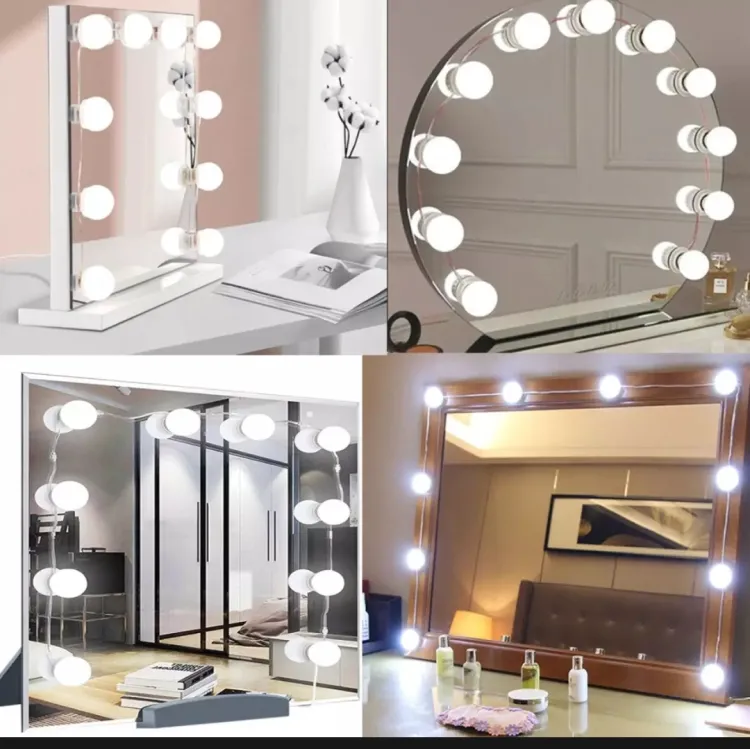 Vanity Mirror Fill Light Bulbs ? 3 Color Dimmable LED USB Makeup String Lights ? Buy at Sahulatkart.com - Image 3