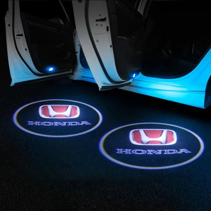 Universal Car Door Logo Light Projector ? Wireless LED Ghost Shadow Welcome Lamp for Toyota, Honda & Suzuki (Pair) - Image 2