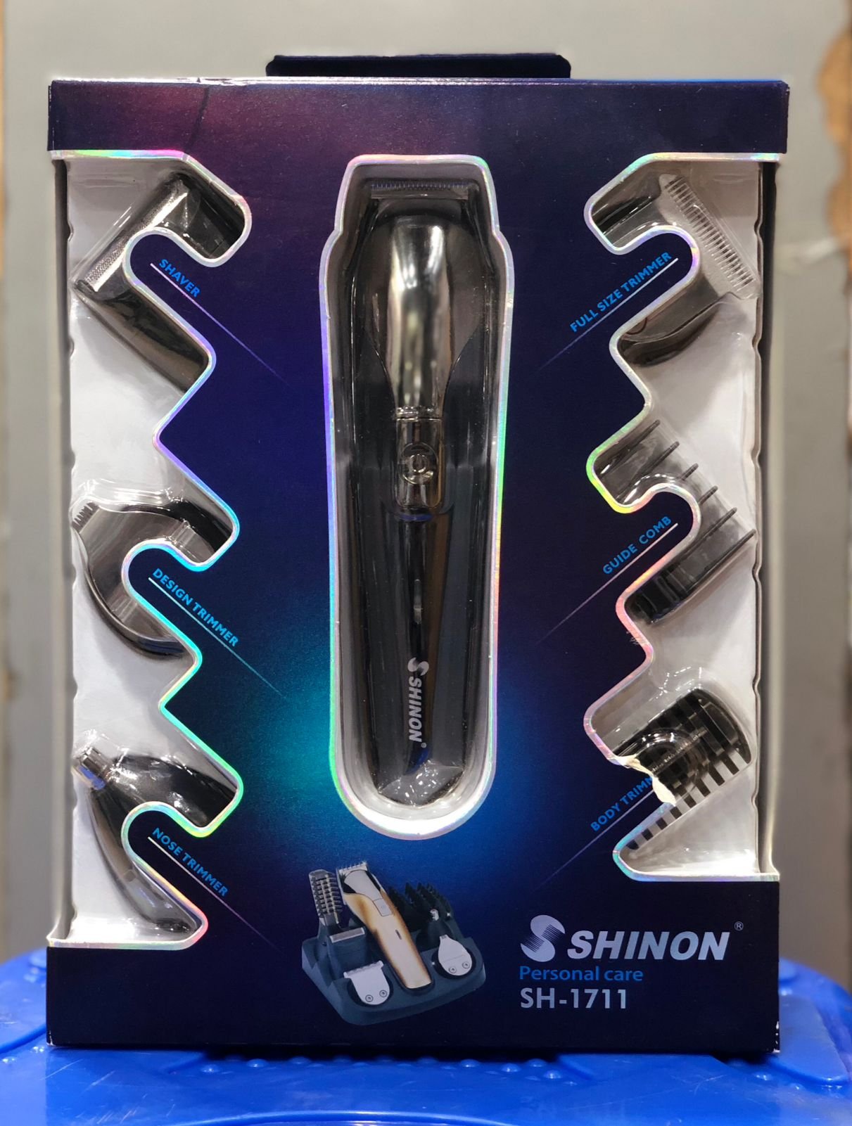 Shinon SH-1711 6-in-1 Multi Grooming Kit ? Rechargeable Hair, Beard, Nose & Body Trimmer Set (Random Color) ? Buy at Sahulatkart.com - Image 4