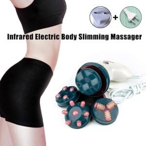 Electric Handheld Slimming Body Massager ? Professional Anti-Cellulite & Deep Tissue Vibration Machine with 4 Heads ? Buy at Sahulatkart.com