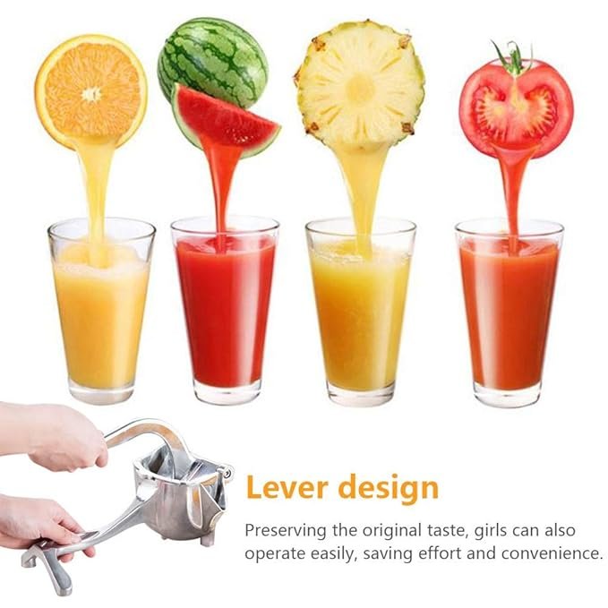 Heavy Duty Manual Fruit Juicer ? Aluminium Alloy Hand Press Lemon, Orange & Pomegranate Squeezer ? Buy at Sahulatkart.com - Image 4