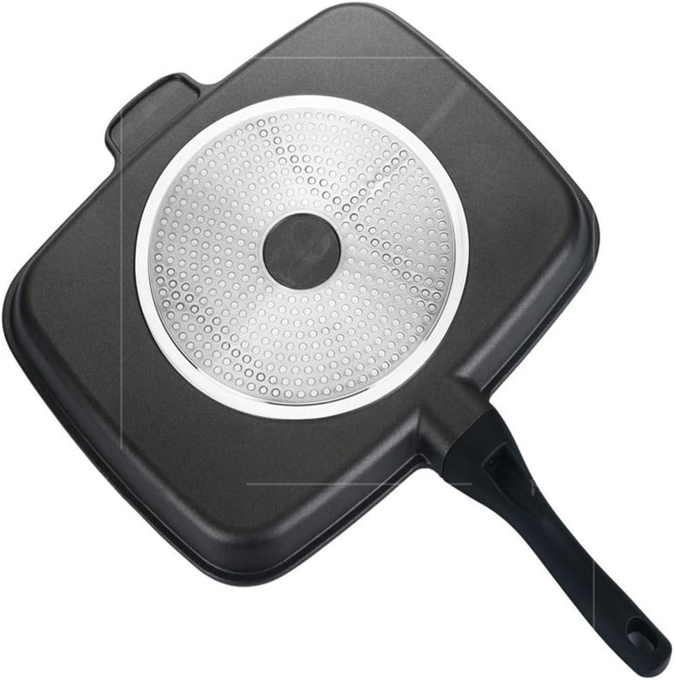 5-in-1 Non-Stick Master Frying Pan ? Multi-Sectional Divided Breakfast Grill Skillet (Die-Cast Aluminum) ? Buy at Sahulatkart.com - Image 3