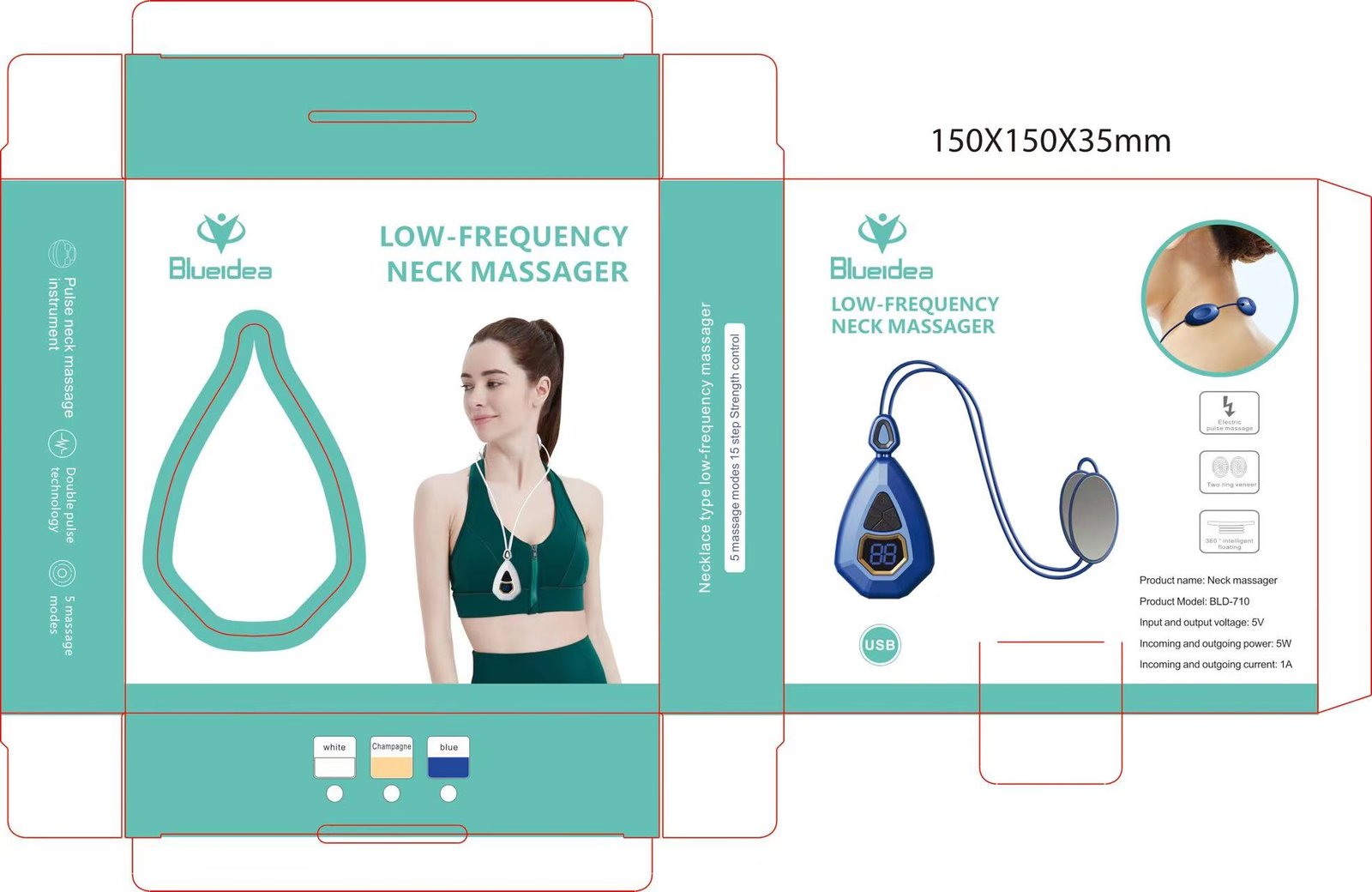 EMS Portable Lymphatic Relief Neck Massager ? Low Frequency Pulse Cervical Spine Pain Relief Machine ? Buy at Sahulatkart.com