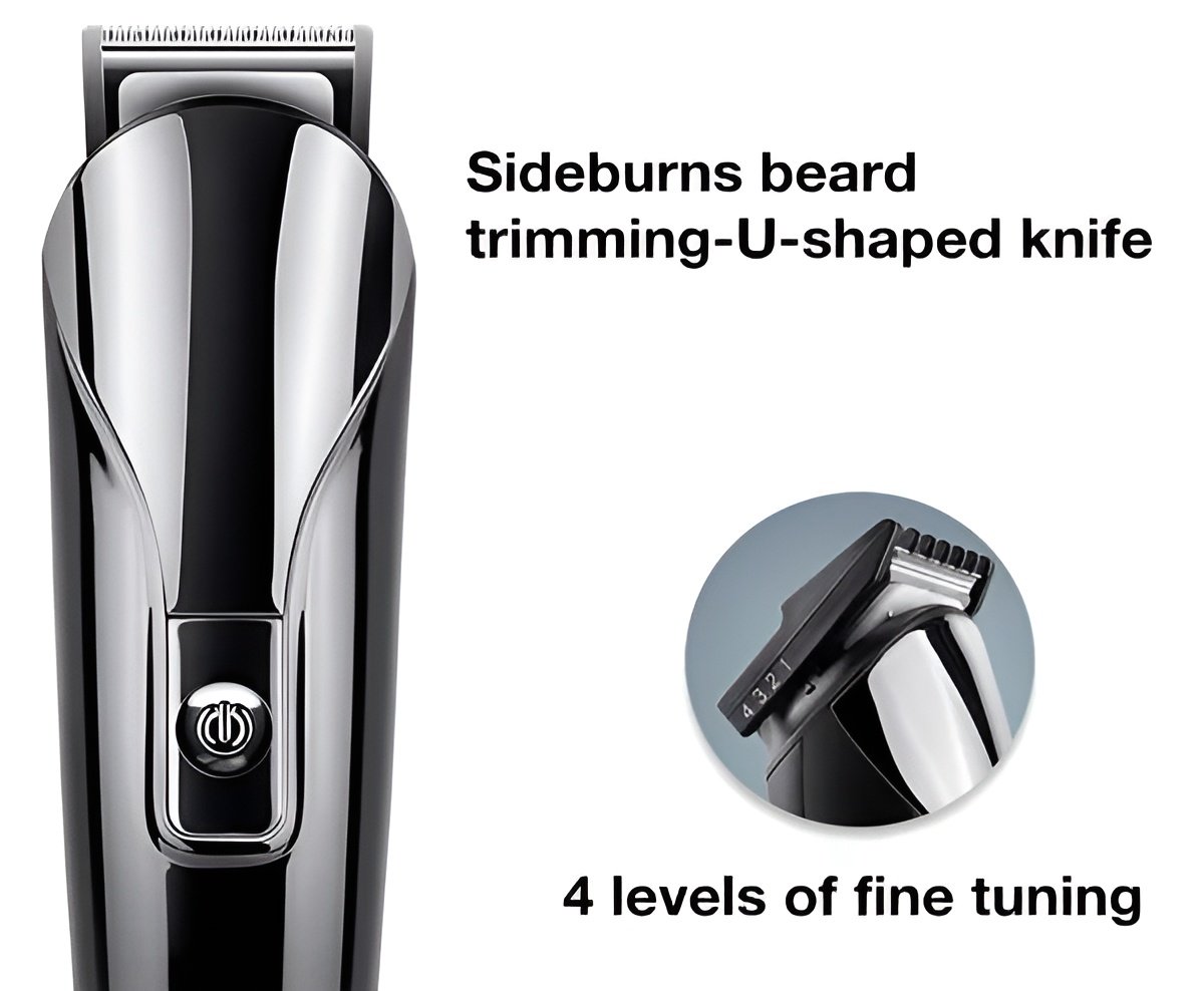 Shinon SH-1711 6-in-1 Multi Grooming Kit ? Rechargeable Hair, Beard, Nose & Body Trimmer Set (Random Color) ? Buy at Sahulatkart.com - Image 3
