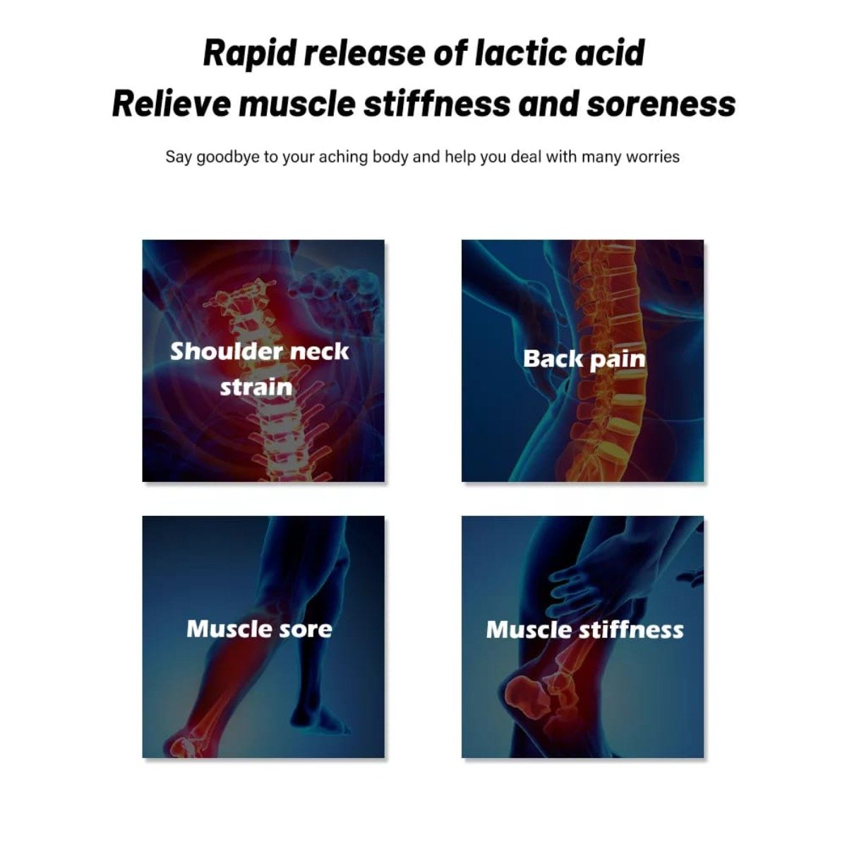 Fascial Deep Tissue Massage Gun ? Rechargeable Percussion Muscle Relaxer With 4 Heads ? Buy at Sahulatkart.com - Image 2