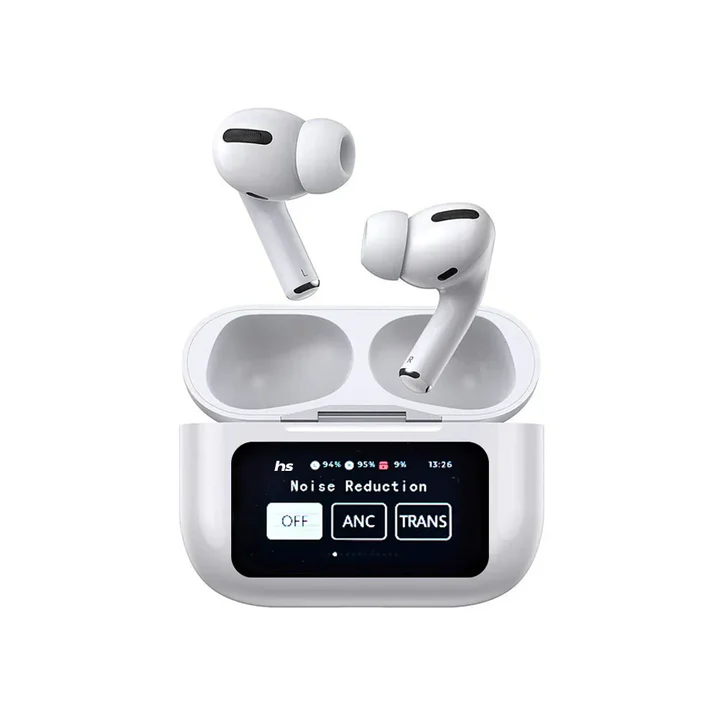 A9 Pro Smart Touch Screen Earbuds ? ANC/ENC Noise Cancelling LCD Bluetooth Headphones ? Buy at Sahulatkart.com - Image 3