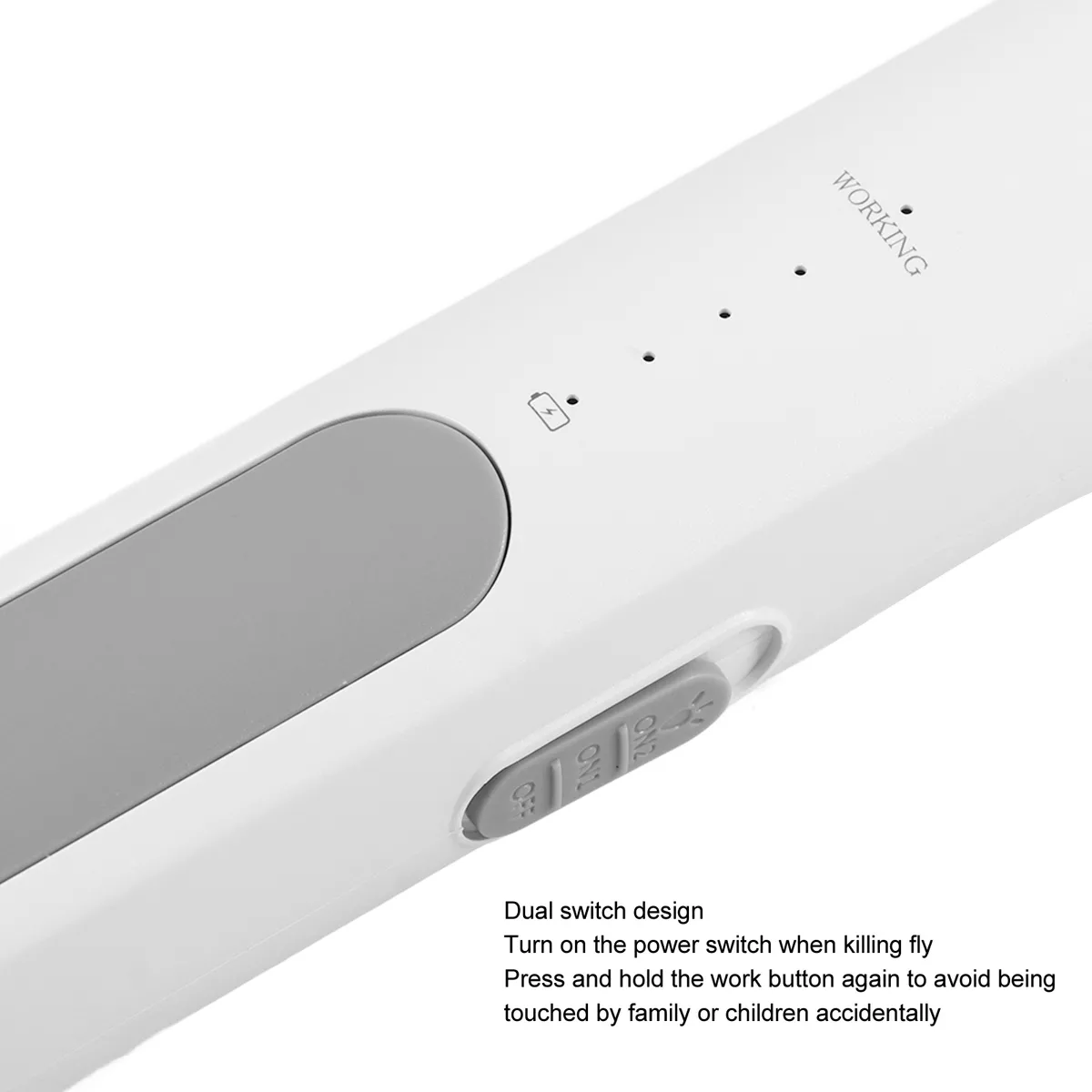 2-in-1 Rechargeable Electric Mosquito Killer Racket ? USB Fly Swatter & UV Lamp Trap (2000mAh) ? Buy at Sahulatkart.com - Image 5