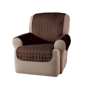 Reversible Washable Couch Coat ? Single Seater Sofa Cover Protector (Brown) ? Pet & Stain Resistant ? Buy at Sahulatkart.com