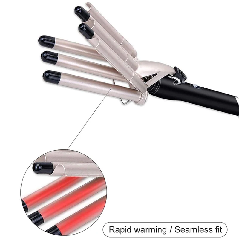 MO-6003 Professional 5-Tube Hair Curler ? Ceramic Wave Styler for Deep Beach Waves ? Buy at Sahulatkart.com - Image 3