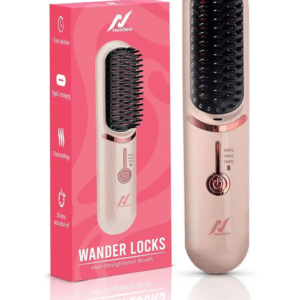 Nexlev HSB-04 Cordless Hair Straightener Brush ? Rechargeable 2-in-1 Wireless Styling Hot Comb (Type-C) ? Buy at Sahulatkart.com