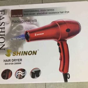 Shinon SH-8109 Professional Hair Dryer 2000W ? Red Foldable Blow Dryer With Concentrator & Cool Shot ? Buy at Sahulatkart.com