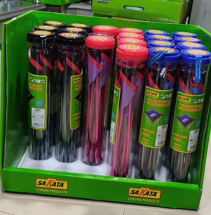 SAKATA Portable Foldable Stool ? Lightweight Mini Camping & Fishing Chair With Carry Bag (Random Color) ? Buy at Sahulatkart.com - Image 2