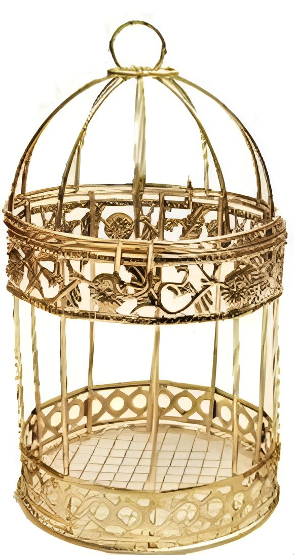 Pack of 3 Mini Metallic Bird Cages ? Vintage Decorative Hanging Lanterns & Gift Boxes (Large, Medium, Small) ? Buy at Sahulatkart.com - Image 2