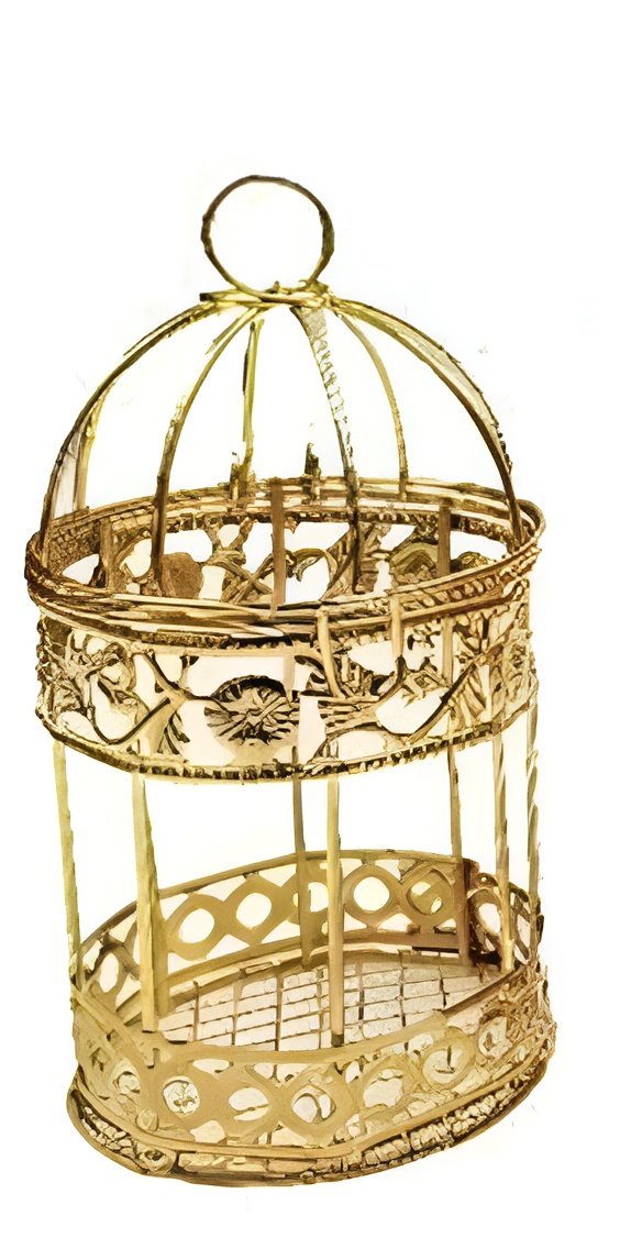 Pack of 3 Mini Metallic Bird Cages ? Vintage Decorative Hanging Lanterns & Gift Boxes (Large, Medium, Small) ? Buy at Sahulatkart.com