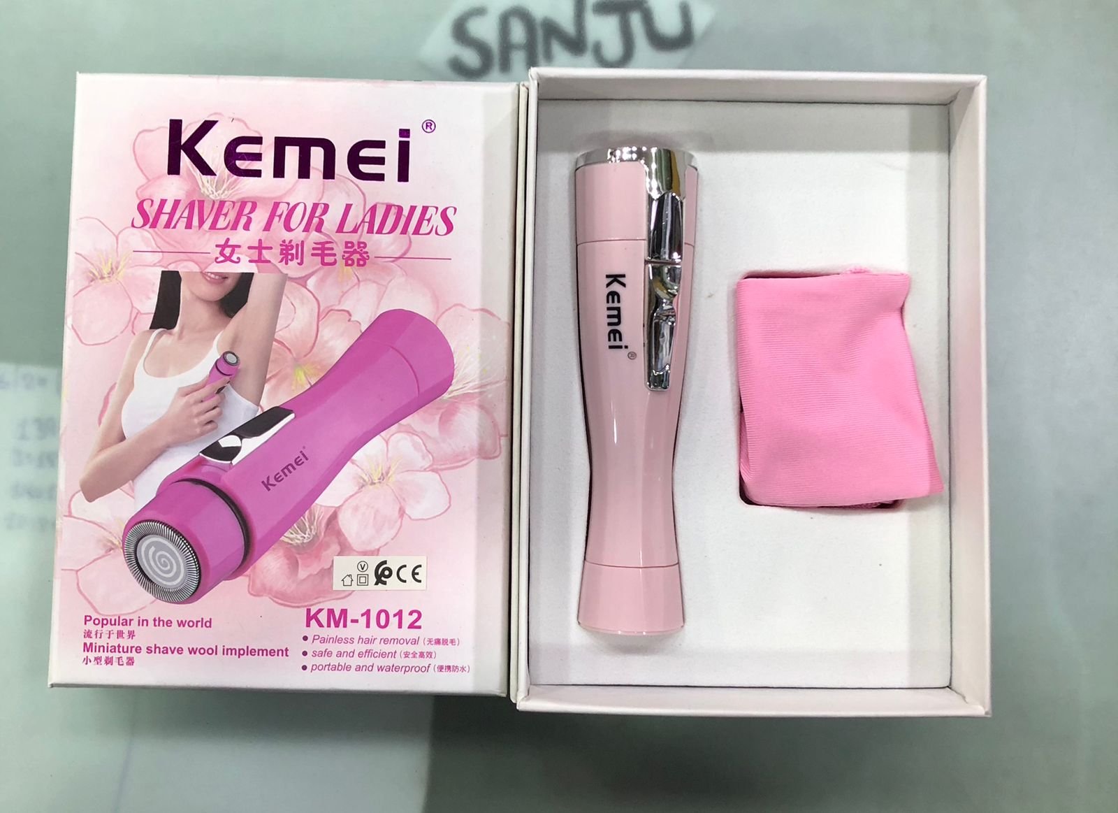 Kemei 4-in-1 Rechargeable Lady Shaver & Epilator Kit ? Electric Body, Face, Nose & Eyebrow Trimmer ? Buy at Sahulatkart.com