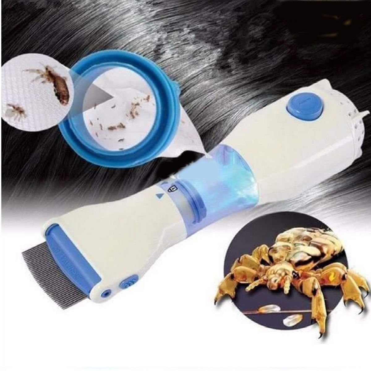 Electric V-Comb Anti Lice Machine ? Chemical Free Vacuum Head Lice & Nit Remover (With Box) ? Buy at Sahulatkart.com - Image 4