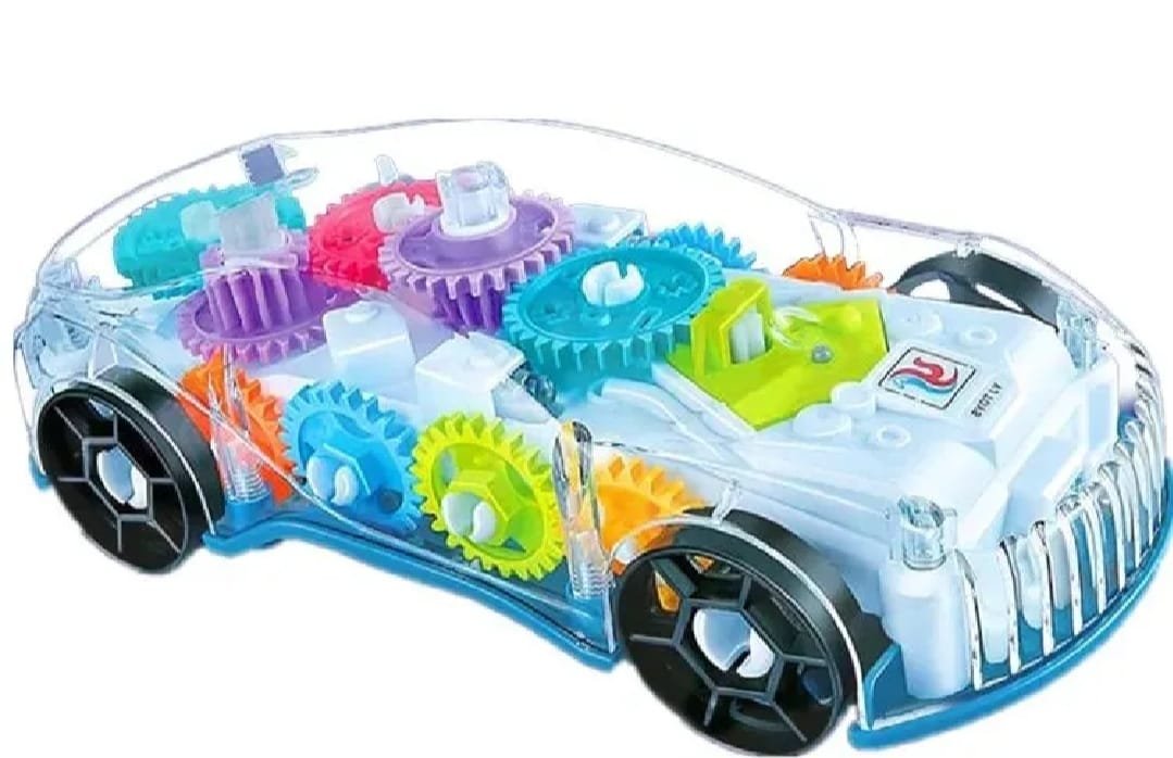 360? Rotating Future Concept Car Toy ? Transparent Gear Vehicle With 3D Lights & Music ? Bump & Go Action ? Buy at Sahulatkart.com - Image 2