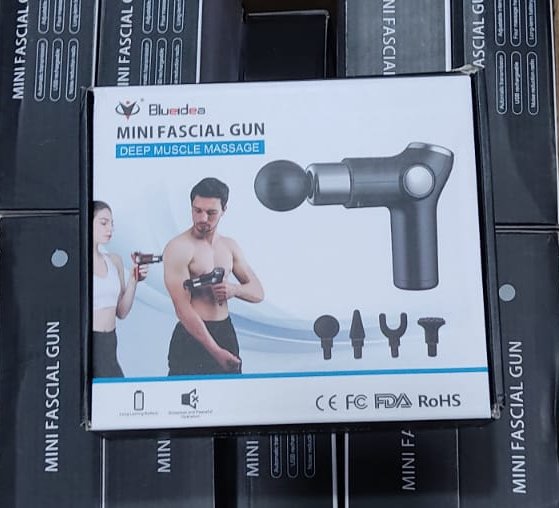 Mini LCD Massage Gun ? Deep Tissue Percussion Muscle Massager With 4 Speed Settings (Random Color) ? Buy at Sahulatkart.com