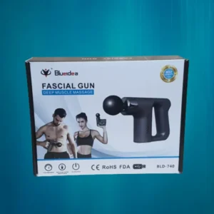 Blueidea Deep Tissue Fascial Massage Gun ? Rechargeable Percussion Muscle Relaxer With 4 Heads (Random Color) ? Buy at Sahulatkart.com