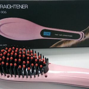 Fast Hair Straightener Brush HQT-906 ? Ceramic Tourmaline Electric Heating Comb & Scalp Massager ? Buy at Sahulatkart.com