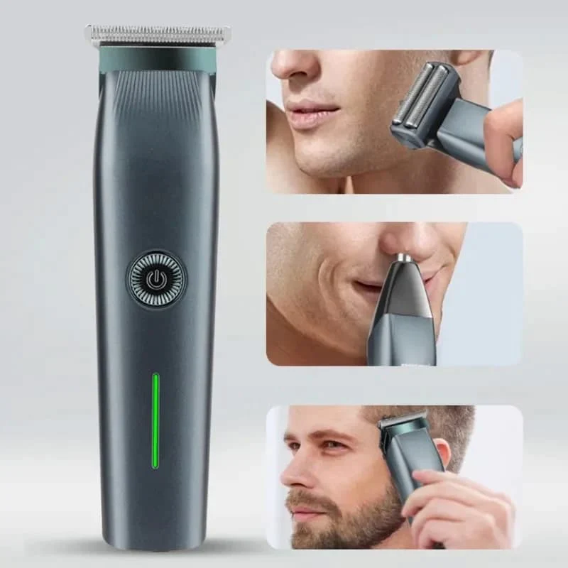 Geemy GM-7620 3-in-1 Rechargeable Grooming Kit ? Professional Hair Trimmer, Shaver & Nose Clipper ? Buy at Sahulatkart.com - Image 4