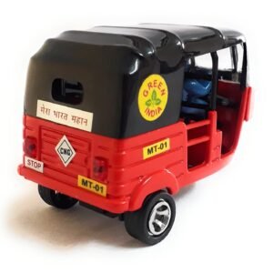 Musical Electric Tricycle Rickshaw Toy ? Battery Operated Auto Tuk Tuk With 3D Lights & Music (Multi-Color) ? Buy at Sahulatkart.com