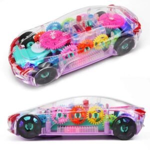 360? Rotating Future Concept Car Toy ? Transparent Gear Vehicle With 3D Lights & Music ? Bump & Go Action ? Buy at Sahulatkart.com