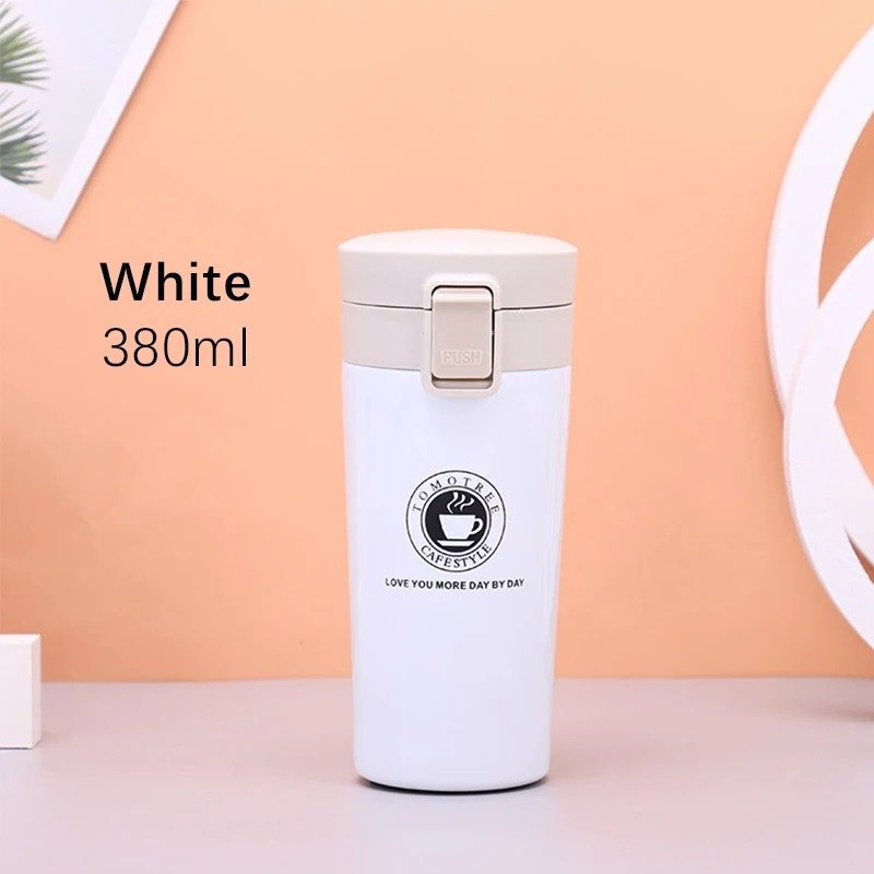 Hot & Cold Stainless Steel Vacuum Flask 380ml ? Leakproof Insulated Travel Mug & Coffee Thermos (Random Color) ? Buy at Sahulatkart.com - Image 2
