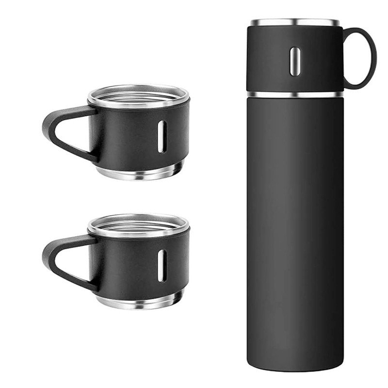 Stainless Steel Vacuum Flask Bottle With Cup Lid ? Double Wall Insulated Thermos For Hot & Cold Drinks (Random Color) ? Buy at Sahulatkart.com - Image 5