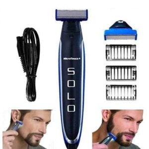 Micro Touch Solo Rechargeable Shaver & Trimmer ? All-in-One Beard Groomer, Edger & Body Hair Remover ? Buy at Sahulatkart.com