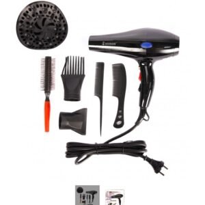 Shinon Professional Hair Dryer 2000W ? Black Foldable Blow Dryer With Cool Shot & Concentrator ? Buy at Sahulatkart.com